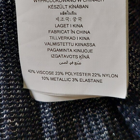 Michael Kors Sparkle Cold Shoulder Ruffle Top Women's Size S - Picture 8 of 12